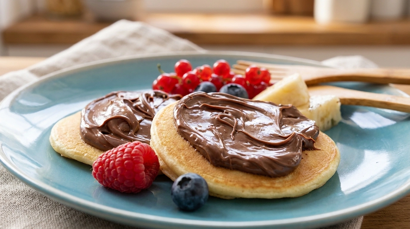 Mini pandekager til børn med friske bær og flormelis — poffertjes som weekendmorgenmad